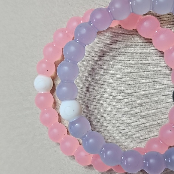 LOKAI SET OF 2 BRACLETS-IN PINK AND LAVANDER -SIZE SMALL - Picture 6 of 8